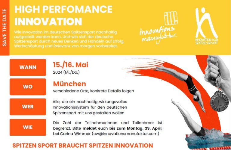 Das Innovationssystem Spitzensport retten und weiterentwickeln! Seid ihr dabei?